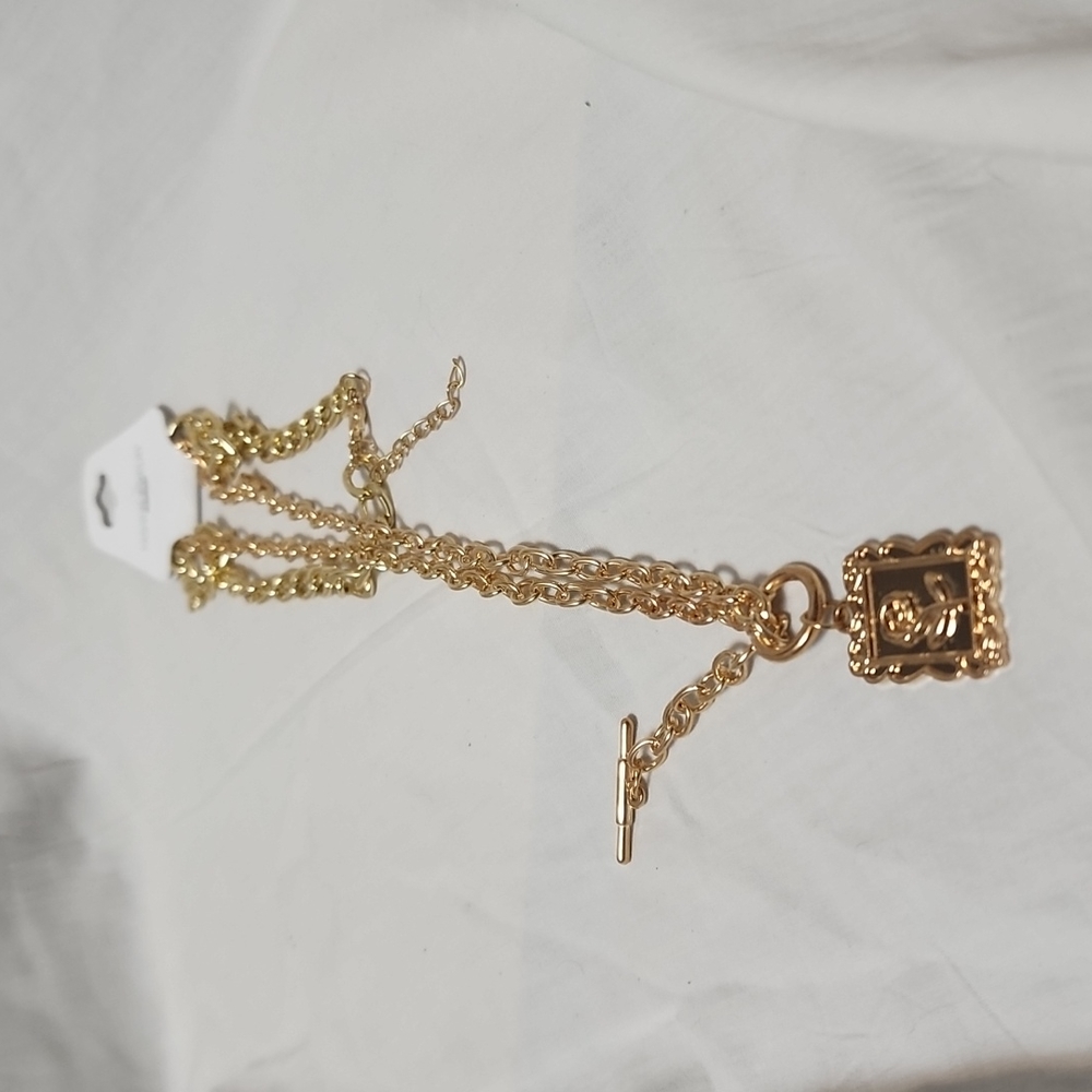 Gold Rose Necklace